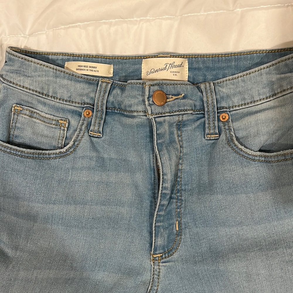 High waist skinny jeans